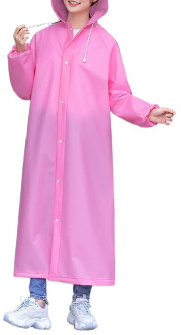 은희마법 고급 일회용 우비 도톰 FREE, 핑크, 2개