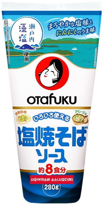오타후쿠 시오 야끼소바 소스, 1개, 280g