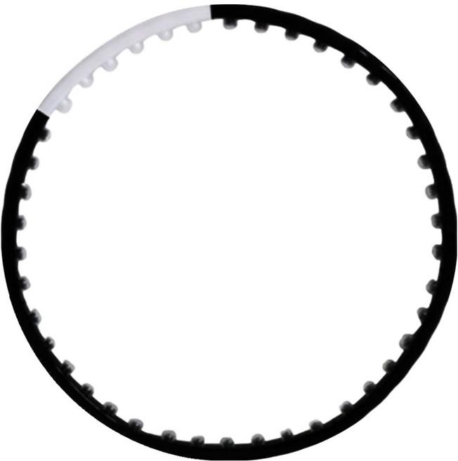 나리아 웨이스트 뷰티라인 후프, 1kg, 블랙 + 화이트, 1개