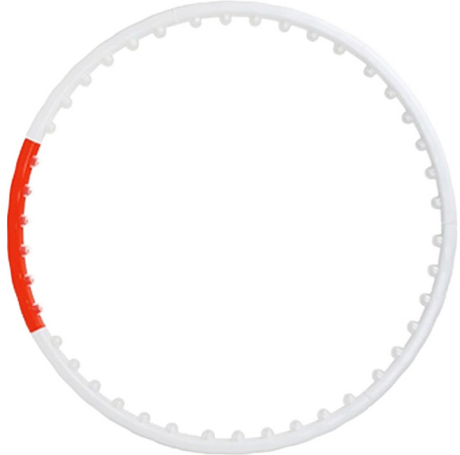 나리아 웨이스트 뷰티라인 후프, 1kg, 화이트 + 오렌지, 1개