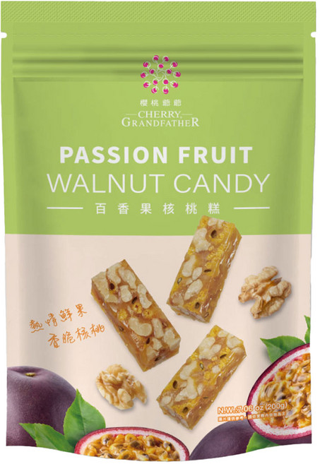 CHERRY GRANDFATHER 櫻桃爺爺 百香果核桃糕, 200g, 1個