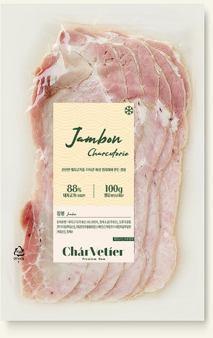 샤르베티에 아질산 나트륨 무첨가 잠봉, 100g, 1개