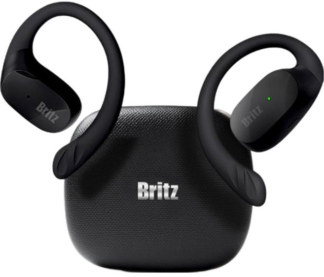 브리츠 6.0 오픈타입 귀걸이형 블루투스 이어폰 BZ-CX10 매트 블랙 22시간