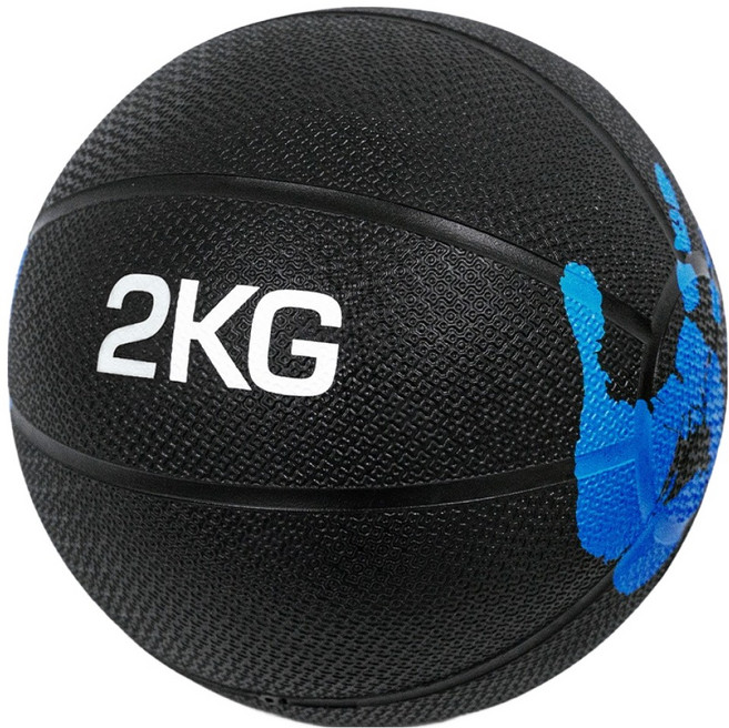 루아즈 크로스핏 헬스 홈트레이닝 메디신볼, 파랑, 1개, 2kg