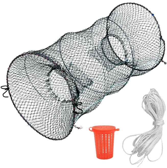 리드홈 용왕님 어복 바다통발 + 미끼통 + 로프 10m 올인원 세트, 혼합색상