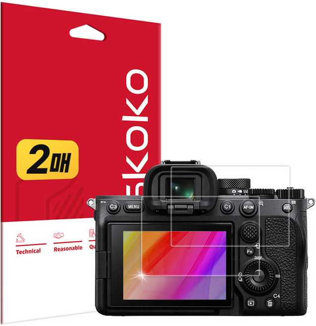 스코코 소니 미러리스 A7R 5 초고화질 트루컬러 AR 액정보호필름 2p 세트, 1세트, SNC00880001