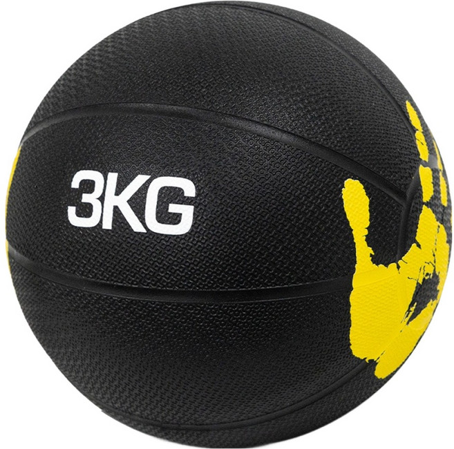 Luaz CrossFit 健身 居家訓練 藥球, 黃色, 1個, 3kg