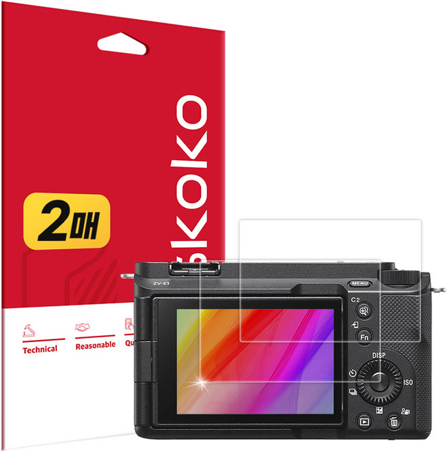 Skoko Sony 微單眼 ZV-E1 超高畫質 真實色彩 AR 螢幕保護貼 2片組, 1套, SNC00860001