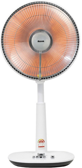 Ruvek Highlight 雙段定時自動旋轉電暖器, RU-H140, 白色