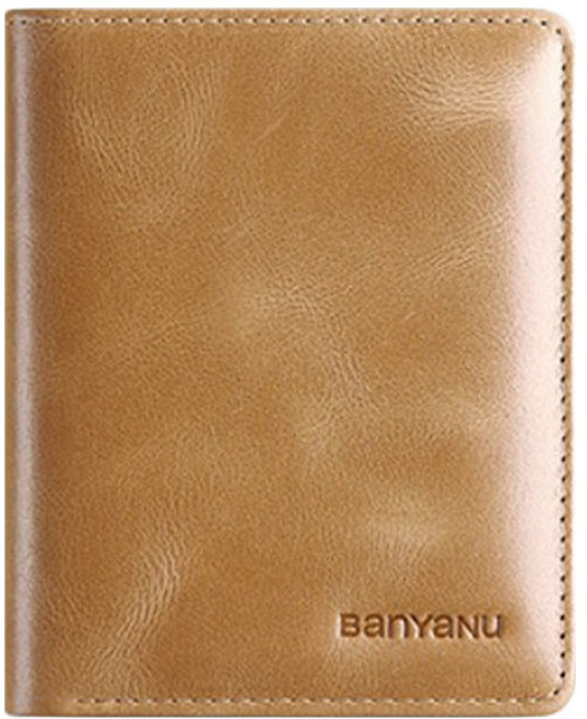 BanYaNu 男士 Homme 超薄牛皮短夾