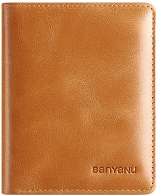 반야누 남성용 옴므 슬림 소가죽 반지갑