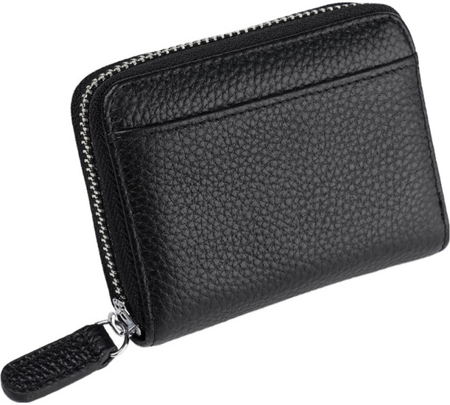 Elsso 手風琴式牛皮交通卡夾