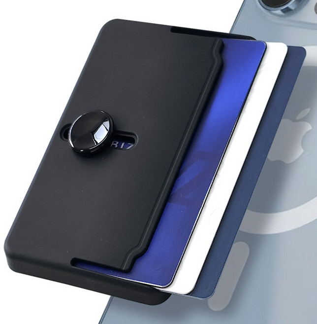 Onenough 輕鬆滑動 MagSafe 卡夾, 1個, 霧面黑