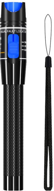 인네트워크 VFL기능 광패치코드 단선 육안 확인 최대 10km 지원 광케이블 테스터기 IN-VFL10K, 블랙, 1개, 175mm