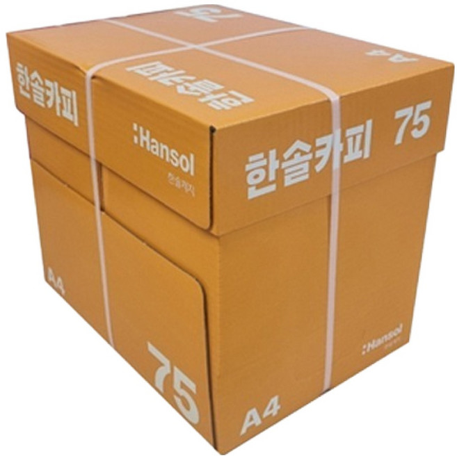 한솔제지 복사용지 75g, A4, 2000개