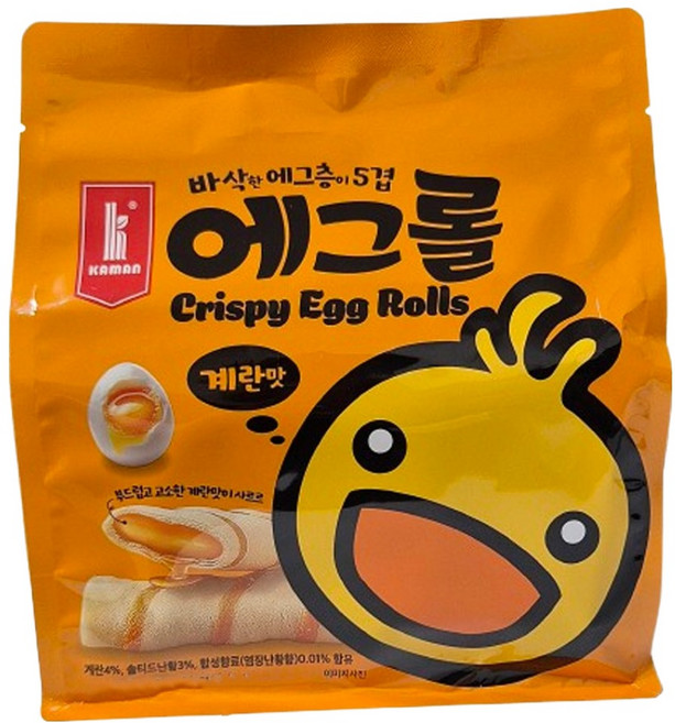 kaman 크리스피 에그롤 계란맛 쿠키과자, 200g, 1개