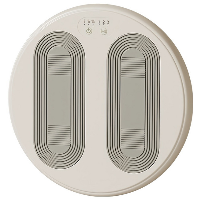 YUNMI 足底按摩USB震動暖腳器, 米灰色, 單一商品