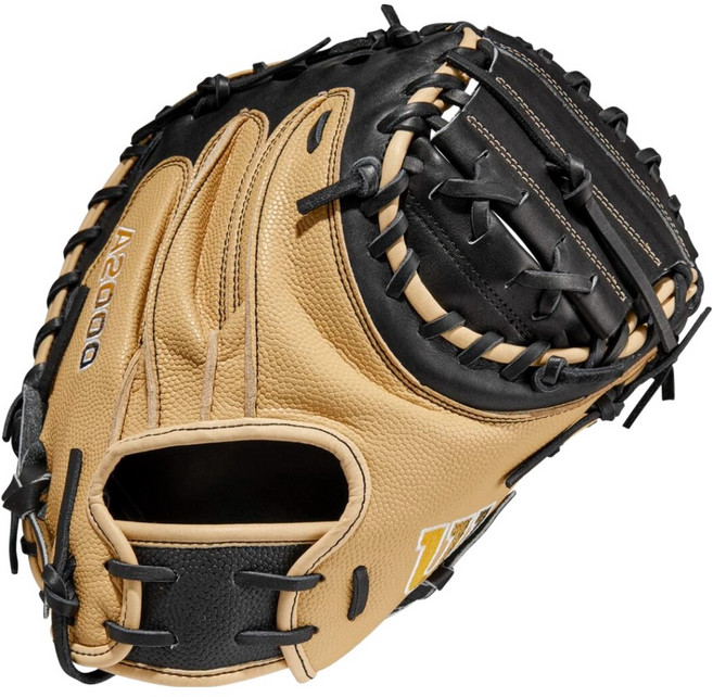 Wilson 2023 A2000 1790SS 捕手手套 右投用 WBW10097834, 黑色/駝色, 1個