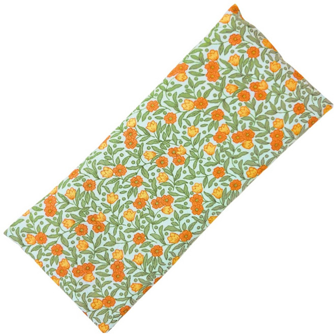 한눈알 팥 눈 찜질팩 오렌지꽃무늬, 1개