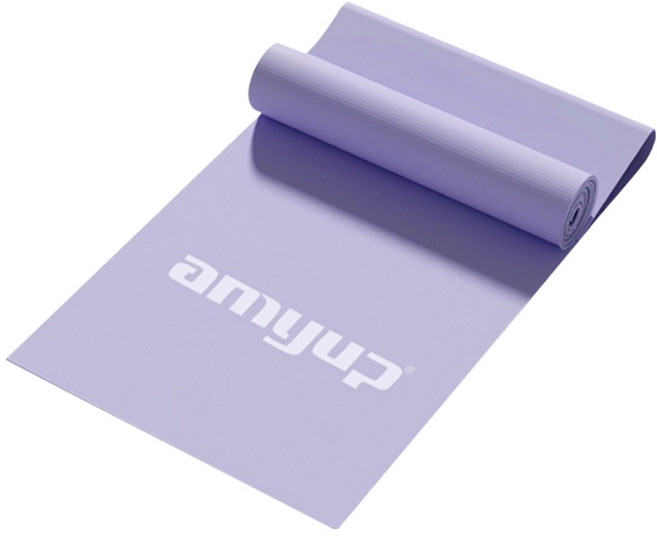 amyup 艾邁運動 健身訓練彈力帶/皮拉斯提彈力帶/28磅阻力帶/全身拉力帶, 紫色, 1個