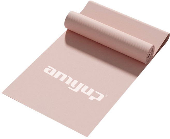 amyup 艾邁運動 健身訓練彈力帶/皮拉斯提彈力帶/28磅阻力帶/全身拉力帶, 粉色, 1個
