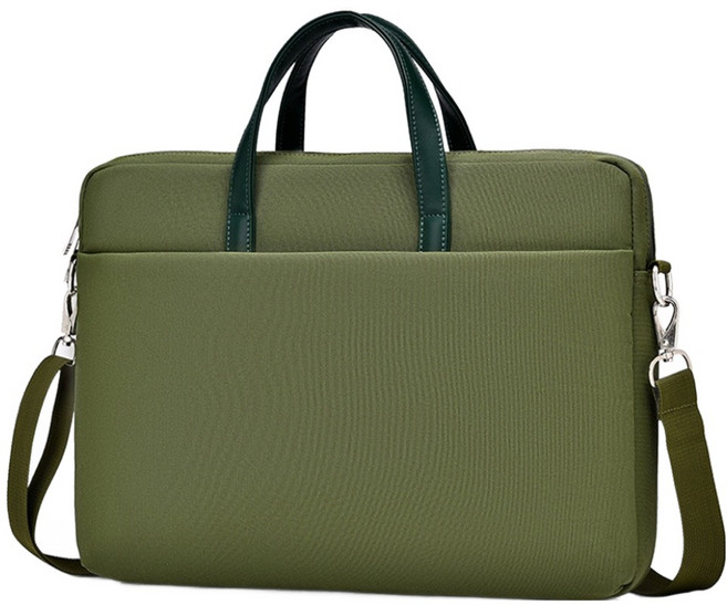 골드로드 브리프 노트북가방, 그린, 1개
