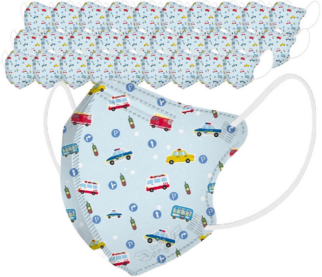 러블리앙즈 씬라이트 새부리형 마스크 유아동용 초소형 1~3세, 10개입, 5개, V9 빵빵이