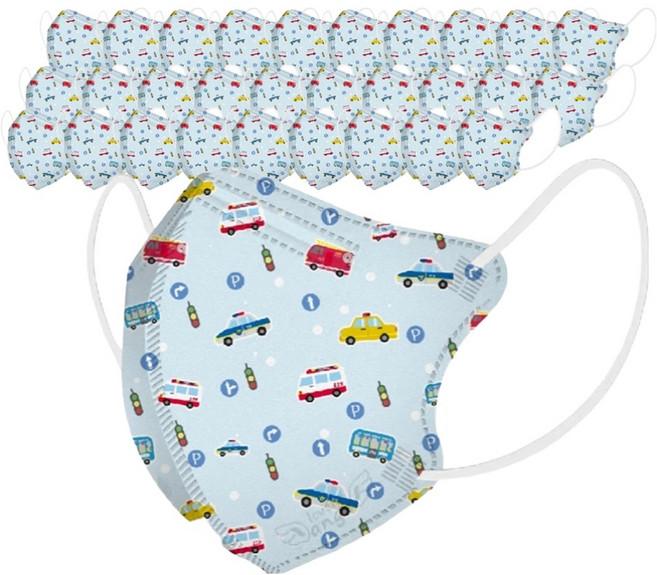 러블리앙즈 씬라이트 새부리형 마스크 유아용 소형 4~8세, 10개입, 5개, W9 빵빵이