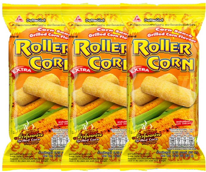 롤러콘 엑스트라 구운옥수수향, 65g, 3개