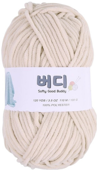 마마니트 버디 뜨개실, 1개, 6 라이트베이지