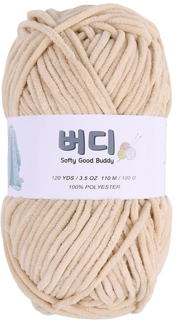 마마니트 버디 뜨개실, 1개, 7 파스텔베이지