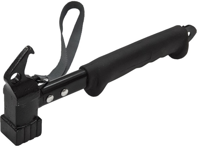 DIBOTE 迪伯特 露營用鑄鋼營槌 槌面35mm 006-13, 黑色, 1個