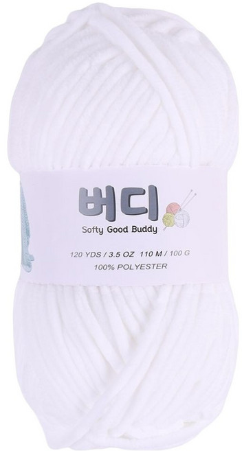 마마니트 버디 뜨개실, 1개, 1 화이트