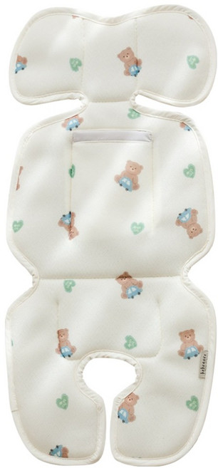 베베누보 핫팩 온열라이너 유모차시트, 씽씽베어, 1개