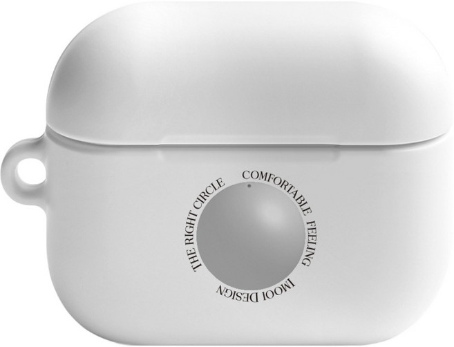 Imooi AirPods Pro 3 第4季 硬殼保護套, 圓圈 大白, 1個, 單一商品