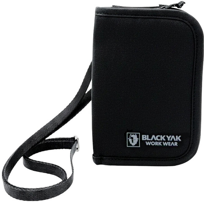 블랙야크 워크웨어 RFID 올데이 세이프 크로스백, 블랙