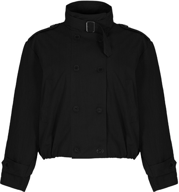 BURU N JUDY 女款雙排釦棉質短版風衣 BORKHT501B