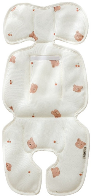 베베누보 핫팩 온열라이너 유모차시트, 체리베어, 1개