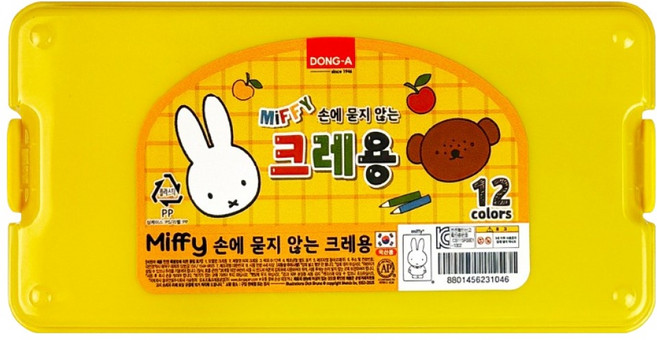 동아 미피 크레용, 12색, 1개