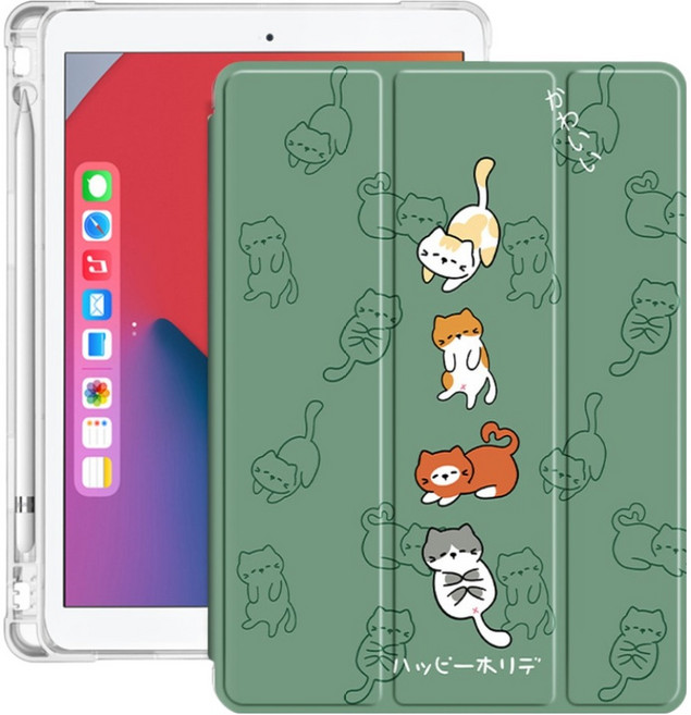 Cashrich 可愛鉛筆槽 平板電腦保護套, 類型4, 1個