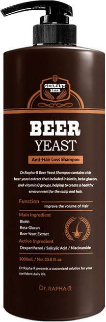 닥터라파알 맥주 효모 샴푸, 1L, 1개