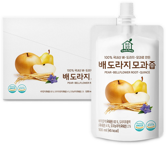 맑은농장 배도라지즙, 10개, 100ml