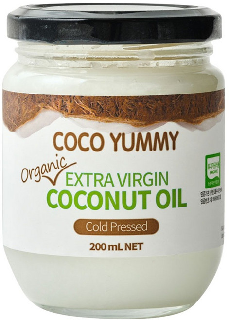 코코야미 유기농 엑스트라버진 코코넛 오일, 200ml, 1개