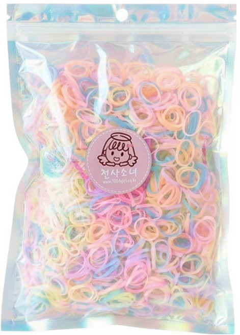 천사소녀 아동용 대용량 머리 고무줄