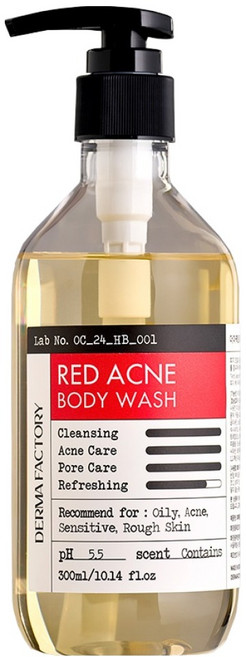 더마팩토리 레드 아크네 여드름 기능성 바디워시, 1개, 300ml