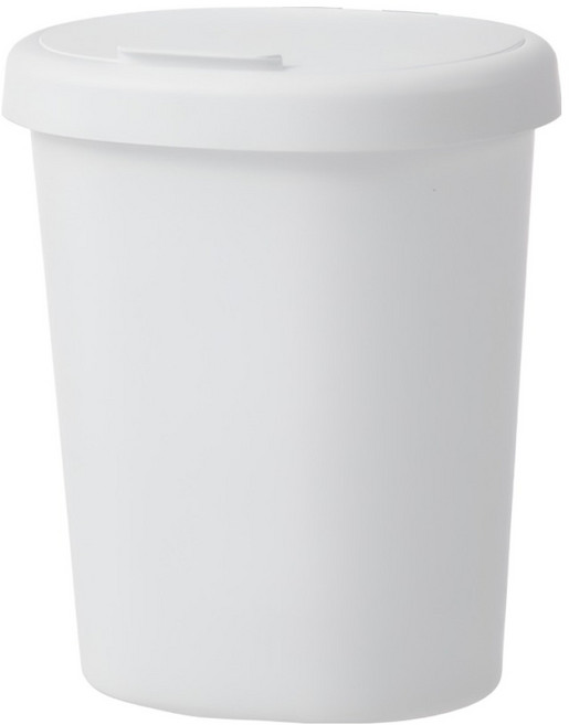 우주뭉치 심플한 미니 휴지통, 화이트