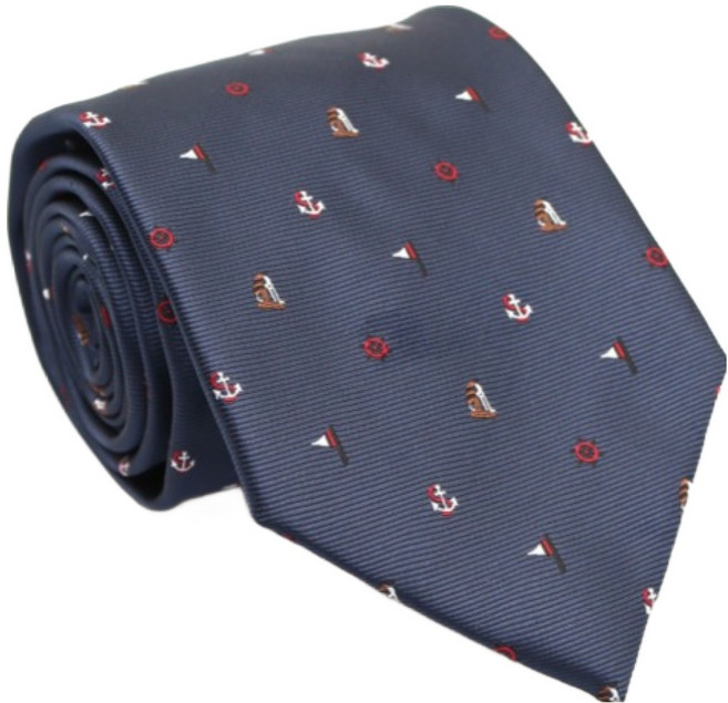 DeepTalk 男士休閒西裝刺繡圖案領帶 25DT1024