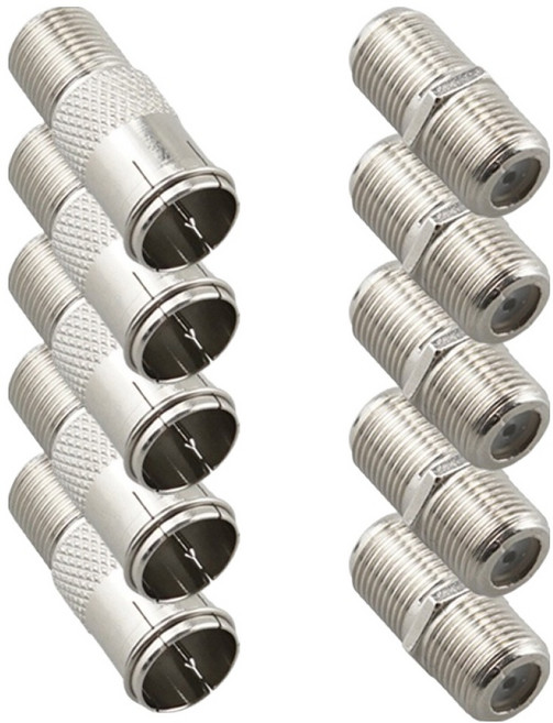 컴스 Quick 플러그 RF 안테나 젠더 FF 5p + FM 5p 세트, 1세트, CP112