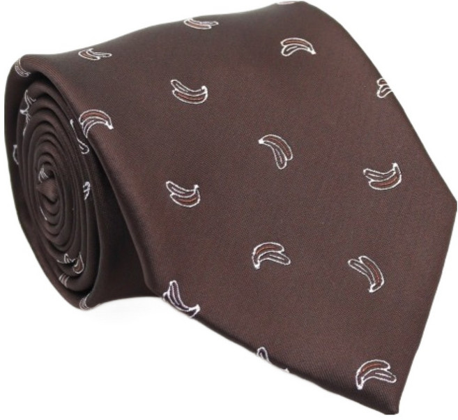 딥톡 남성용 바나나 패턴 정장 캐주얼 타이 25DT1022