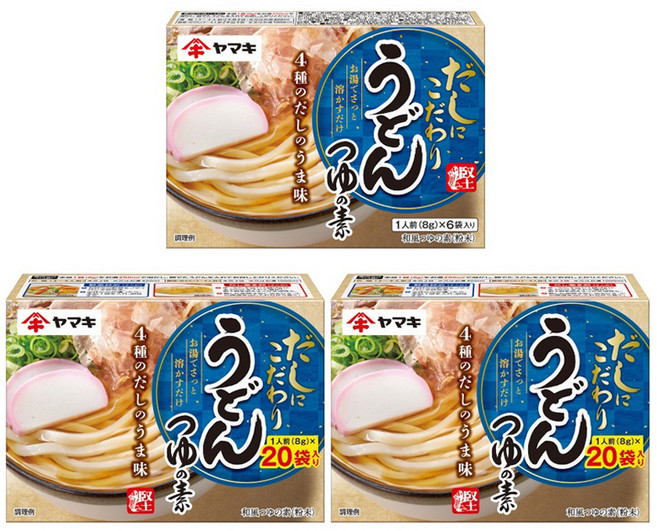 야마끼 우동 쯔유 스프 8g x 6p + 8g x 40p 세트, 1세트